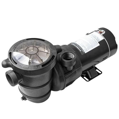 Swimline HYDROTOOLS Model 722061 Hydro-Flo Above-Ground Pool Replacement Pump, Vertical Discharge - 1.5 HP, 5,940 GPH, 115V/60Hz, Single Speed, for Sand, Cartridge & DE Filter Systems
