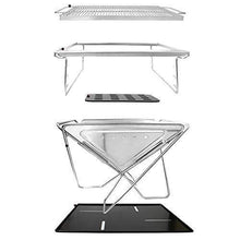 Barbecue Grill Portable BBQ Charcoal Grill Smoker Grill for Outdoor Cooking Camping Hiking Picnics