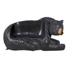Design Toscano Brawny Grizzly Bear Bench Sculpture Black