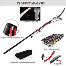 6M/20FT Telescopic Pole Saw Pruning Saw with Curved Tree Saw Extendable Telescopic Rod Saw for Pruning and Trimming Branches Cutting Leaves Landscaping Fruit Tree Saw Gardening Tool