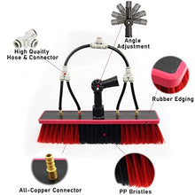 Cleaning Photovoltaic and Solar Panels, Water Fed Telescopic Brush, Window Cleaning Brush Equipment, Cleaning Photovoltaic and Solar Panels,12M Rod,35Cm Brush Head,35cmbrushhead-6M