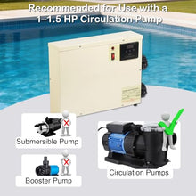 Oakwonder 11KW Electric Pool Heater 220V Hardwired, Digital Touchscreen Spa Heater for Hot Tubs & Small Pools up to 1,200 Gallons, 316 Stainless Steel, Flow Switch & Overheat Protection
