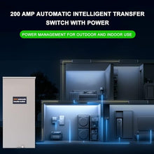 200 Amp Single Phase Automatic Transfer Switch - NEMA 3R Aluminum Enclosure for Outdoor and Indoor Power Management, Service Entrance Rated, Replaces Generac RXSW200A3