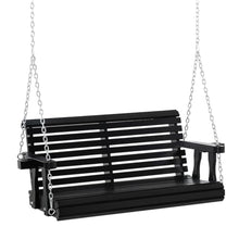 Heavy Duty Swing Chair Bench with Hanging Chains, Hanging Bench Tree Swing,2-seat Swing Chair Bench Porch Swing Chair Outdoor Patio Porch Swing Seat, Hanging Swing Seat Hanging Tree Swing for Garden
