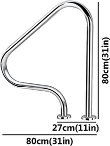 Pool Handrail Handle Grab Rails Swimming Pool Rail Pool Railing Pool Hand Railing Quick-Mount Pool Handrail,Pool Handrail 200 Lbs Load Capacity