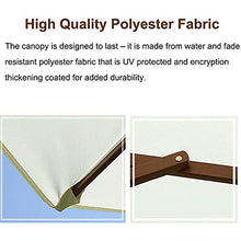 Parasol Umbrella Wooden Patio Umbrella, Lightweight Large Protective Cover with Wind Ven, Fade Resistant & Last Longer Outdoor Beach Umbrella