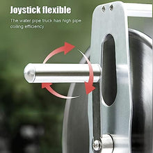 DSWMY Garden Hose reels Hose Reels,Washer Reel, Removable Or Wall/Floor Mounted Retractable Garden Hose Storage Holder, Durable Metal Hose Reel for Watering Plants Clean The Floor(Rack+50m Hose)