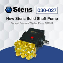 Stens Pressure Washer Pump 030-027: General Solid Shaft Pump TS1511 for Lawn Mowers Trimmers