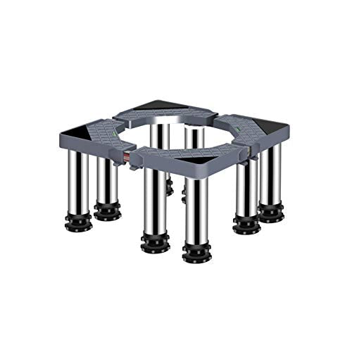 HYUIO Furniture Movable Base， Multi-Functional Base Adjustable Dryer Refrigerator Stand Length/Width 40-65cm Outside Plant Container Floor Trays(8legs,29 32cm)