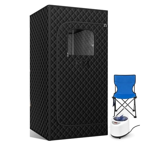 ZDGsrgWRG 2.6’ 5.9’ .6L Portable Folding Personal Steam Sauna Tent Set