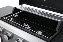 Stainless Steel Grill,with Enamel Firebox/Foldable Side Table,2-Burner Propane Gas BBQ,With Wire Cooking Grids,for Picnic
