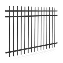 Fencer Wire Heavy Duty Pinnacle Fence Barrier Panel, 4FT Height X 6FT Width Anti-Rust Metal Fencing Panel, Steel Outdoor Decorative Garden Fence Panel for Yard, Pool, Patio, Single Panel