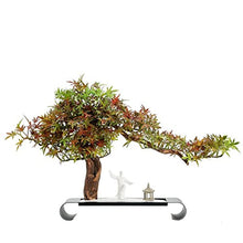 YXIANG56Q Fake Plants Simulation Bonsai Tree Artificial Plants Welcome Pine Decoration Home Office Living Room Decor, Height 16 Inch Bonsai Tree