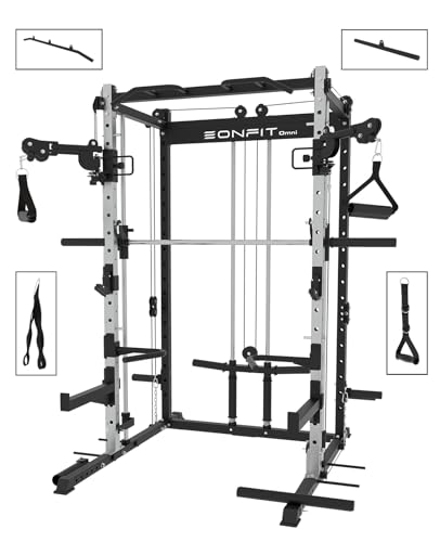 EonfitOmni Smith Machine Home Gym Equipment Black2