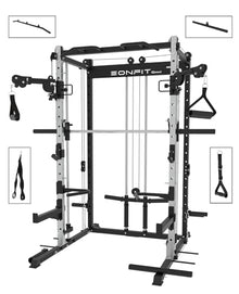 EonfitOmni Smith Machine Home Gym Equipment Black2