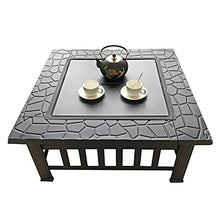 Fire Pit Wood-Burning fire Pit, with Spark Screen, Fireplace Poker, Metal Grille, fire Pit Cover, Outdoor fire Pit Set