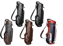 Sun Mountain 2020 Golf Leather Cart Bag Brown-Khaki