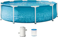 10ft x 30in Beachside Round Metal Frame Above Ground Pool Set