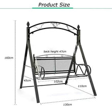 KYTGFH Swing Chair,Balcony Swing Hanging Chair,Sun Lounger,for Adults Patio Garden Backyard and Poolside