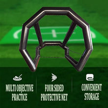 INTSUPERMAI Inflatable Golf Practice Net Black