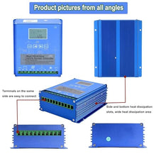 12V/24V/48V MPPT Solar Wind Hybrid Controller, Renewable Energy Inverter Solar Charge Controller, Intelligent Digital Regulator for Solar System 12V-6000W