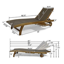 AODSHA 78.5" Lounge Chair Set of 2, Oversized Outdoor Wicker Chaise Lounge Chair with 4 Positions Recliner, Pull-Out Tray & Wheels, Perfect for Patio Pool Deck Poolside