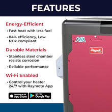 Raypak Avia 264K BTU Natural Gas Pool Heater for Inground Pools Gas Pool and Spa Heater with Copper Heat Exchanger, Built-in WiFi, 120/240V (018032)