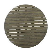 GDFStudio 47.25" Outdoor Round Dining Table,Weather-Resistant Acacia Wood Patio Center Table for Backyard, Lawn, Garden, Balcony, Courtyard, Easy Assembly Rustic Slatted Base Tables, 29.75" H Gray