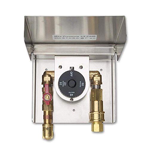 Fire Magic Gas Connection Box with Quick Disconnect & 1 Hour Timer