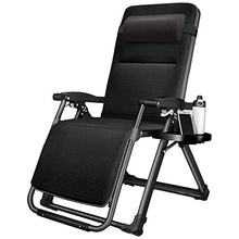 5JJJLOOOPP Foldable Zero Gravity Lounge Chair with Cup Holder and Cushion, Adjustable Recliner Chair for Patio Garden Lawn Deck, Support 440 lbs (Color :