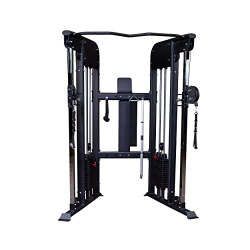 Body-Solid GFT100 Functional Trainer with 210 lbs. Weight Stacks Black
