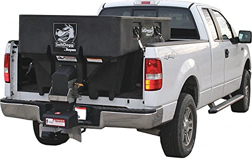 Buyers Products SaltDogg SHPE1000 Commercial Salt & Sand Spreader w/ Electric Drive Hopper, Made In The USA, 1.0 Cu Yds Capacity, Stainless Steel Auger, Light/Medium Duty Commercial Salt Spreader