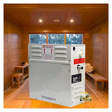 ROROLL Sauna Steam Generator, 15KW/18KW Commercial Self-draining Steam Generator Sauna Bath SPA for Home Or Commerce Beneficial Skin Weight Loss Wet Fumigation Machine for Home Spa Sauna(18KW)