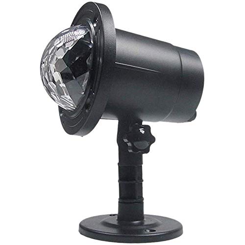 5sssallefaa AC100-240V 6W 4 LED Magic Ball Stage Light Lawn Lamp Lighting Fixture Supported Auto-Run Control Mode for Both Indoor Outdoor Use