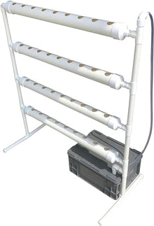 FLTRGO Hydroponics Growing System Hydroponic Grow Kit, 36 Holes Pipe Grow Kit Indoor Greenhouse Planting Box Gardening System Nursery Pot Hydroponic Rack Hydroponic Tower