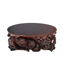 ZOCWJK Plant standPlant Base Stand, Wooden vase Base, Round Base, Display Stand, Flower Pot, Strange Stone Decoration Base, Aquarium, Bonsai Base, Base Stand,One Color-B