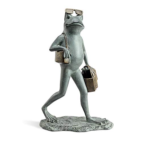 SPI Suave Sassy Shopper Frog Garden Sculpture 34868