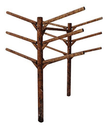 Log Kayak Rack 6 Place Kayak and SUP Board Rack Buried in Ground - Canyon Brown