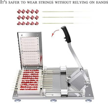 JYXYXSCP Manual Lamb Skewer Machine, 10-Hole Barbecue Bamboo Skewers, Home Barbecue Party Barbecue Assistant, Vegetable Barbecue Skewers