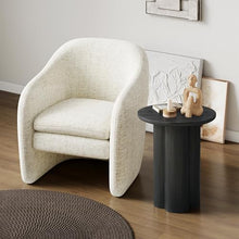 NPD Furniture Mayville Solid Mindi Wood Accent Table, Alto Black