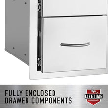 Bull Outdoor Products Premium Components for Outdoor Kitchen BBQ Island 38" Door/Drawer Combo with Reveal