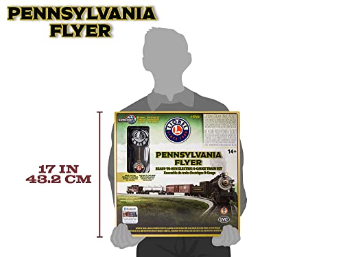 Lionel Pennsylvania Flyer Electric O Gauge Bluetooth 5.0 Train Set with Remote Multicolor