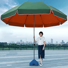 GFAZXDS Adjustable Green Garden Parasol Umbrella - 4-Speed Height Control Removable & Easy to Store - Perfect Outdoor Beach Umbrella for Patio & Garden Use,Black Green-3.2M