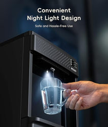 ecozy 4-in-1 Bottom-Loading Water Dispenser with Ice Maker, ECO Mode