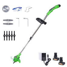 AMYYTL Electric Lawn Mower, 12V Battery Powered Portable Rotary Electric Lawn Mower, Lightweight Rechargeable Telescopic Garden Lawn Mower Household Weeding