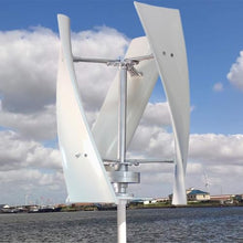 Wind Turbine Generator Kit, 600W 12V/24V 3 Blade Portable Vertical Helix Wind Power Turbine Generator Kit with Controller, Nature Power Equipment for Marine RV Home Industrial Energy,12V