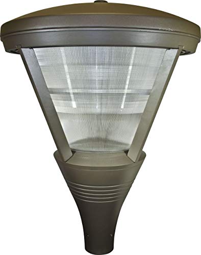 Dabmar Lighting GM581-BZ-MT Large Post Top Cone Shape Fixture, 100W Hp, Verde Green Finish