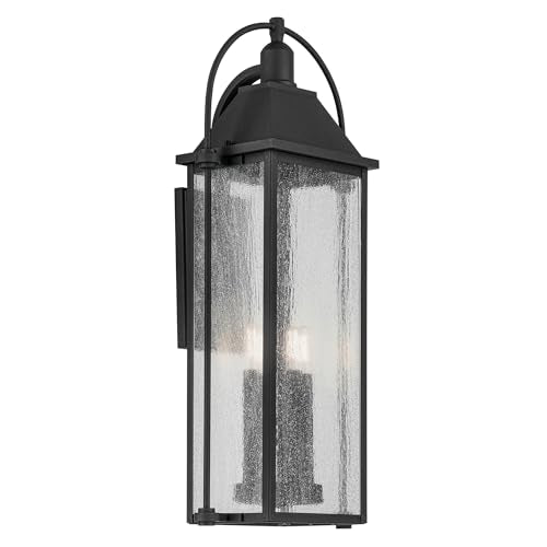 Kichler Harbor Row 4-Light Outdoor Wall Light, Textured Black