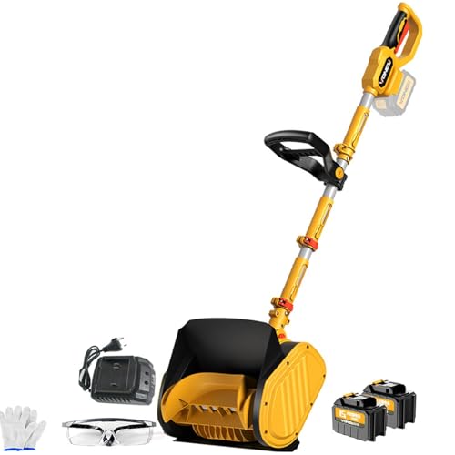 Cordless Snow Shovel 20V with 4.0Ah Battery & Charger Electric Snow Blower for Driveway & Patio 32ft Throw Distance, Lightweight Design for Steps Decks