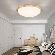 Lamp LED Round Wood Ceiling Lamp Nordic Style Living Room Lamp Acrylic Lampshade Modern Garden Lamp Outdoor Corridor Kitchen Bathroom Balcony Lamp